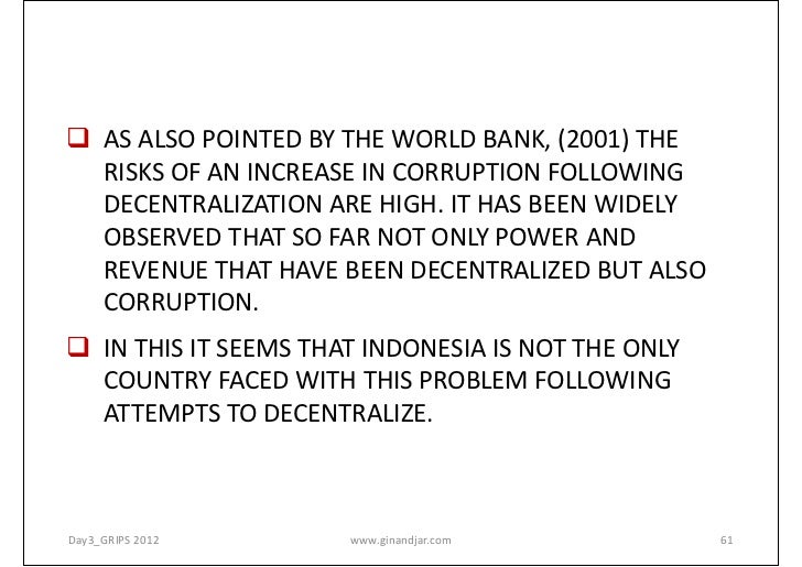 decentralization in management features of decentralisation